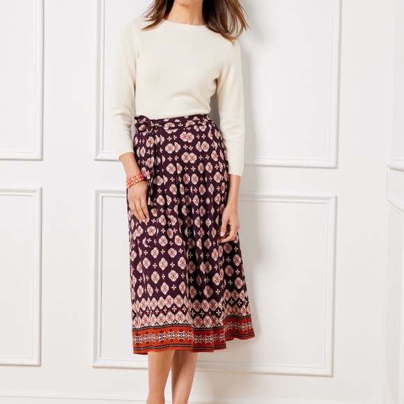Talbots Dresses & Skirts - NWT TALBOTS PETITES VISCOSE FIT AND FLARE MIDI SKIRT 0P